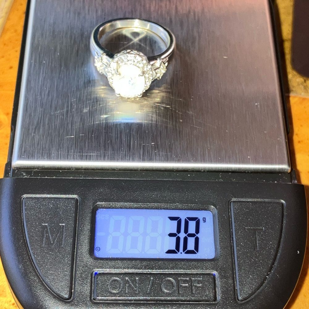 Natural Rainbow Moonstone Sterling Silver Ring Size 6 - Picture 9 of 9